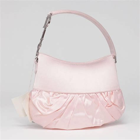 christian dior rose pink satin lace-up ballet evening shoulder bag|dior christmas bag.